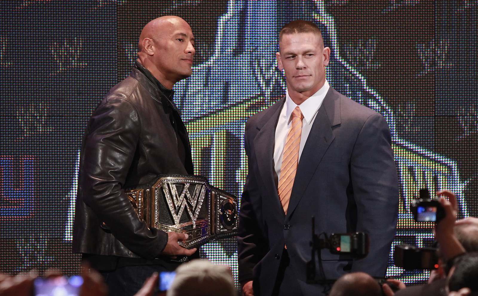 Dwayne Johnson and John Cena