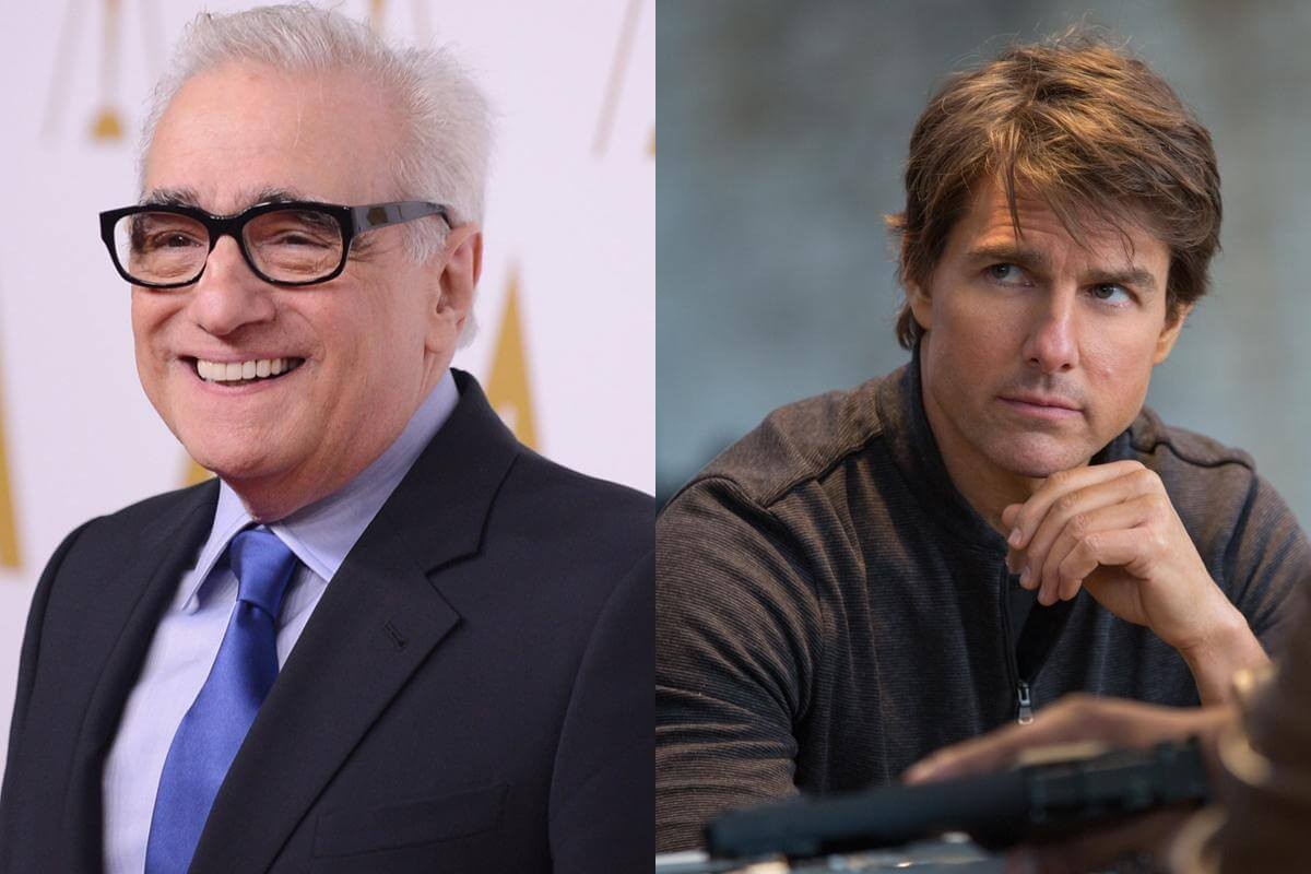 Martin Scorsese and Tom Cruise