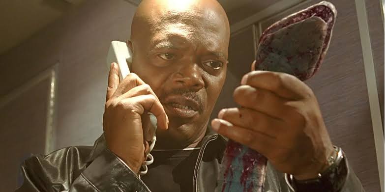 Samuel L Jackson in Snakes on a Plane