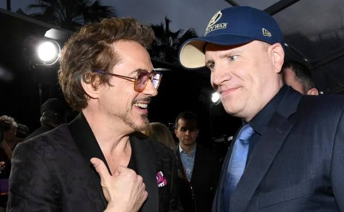 Robert Downey Jr. and Kevin Feige
