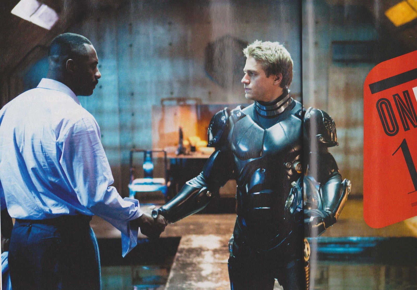 Idris Elba and Charlie Hunnam in Pacific Rim