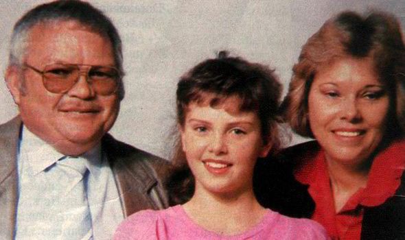 Charlize Theron and her parents