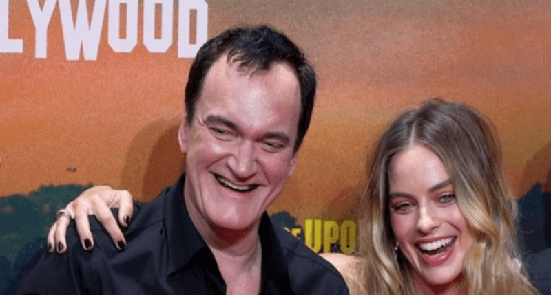 Quentin Tarantino and Margot Robbie