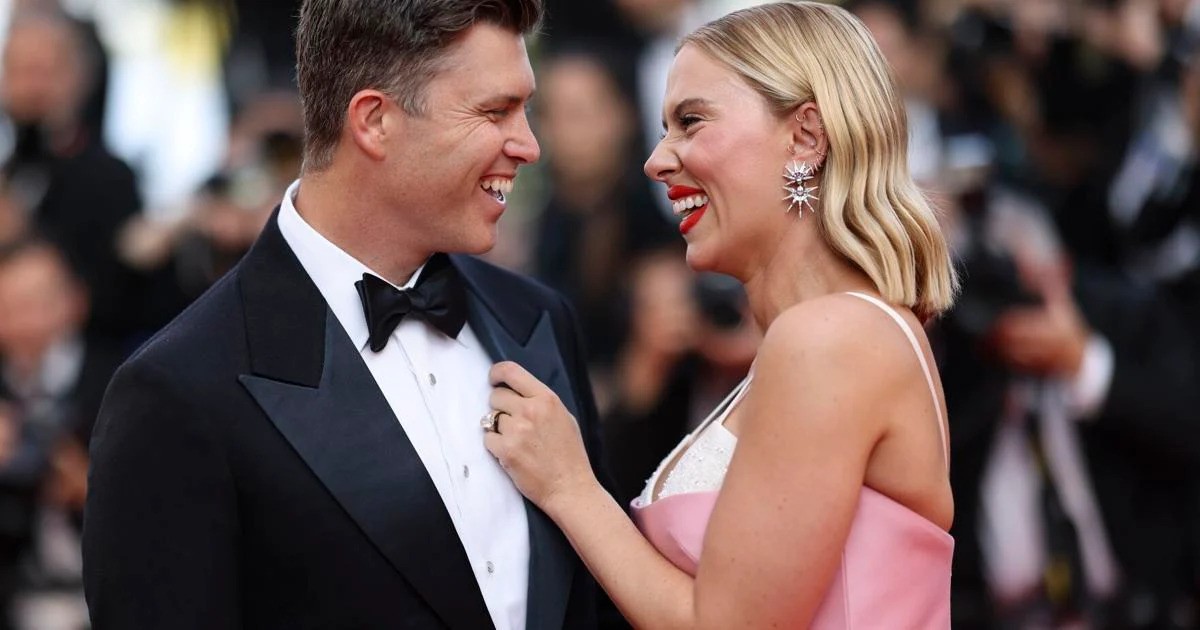Scarlett Johansson with Colin Jost at Cannes 2023