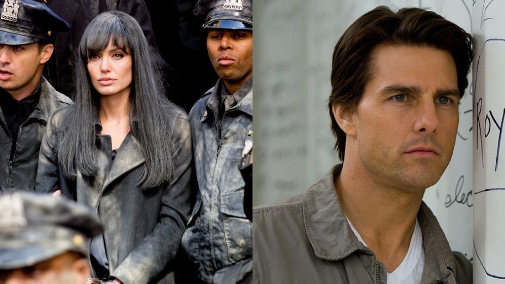 Angelina Jolie in Salt and Tom Cruise