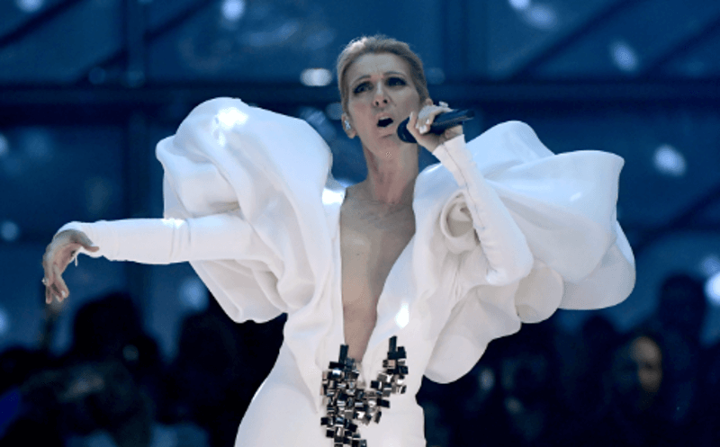 Celine Dion performing