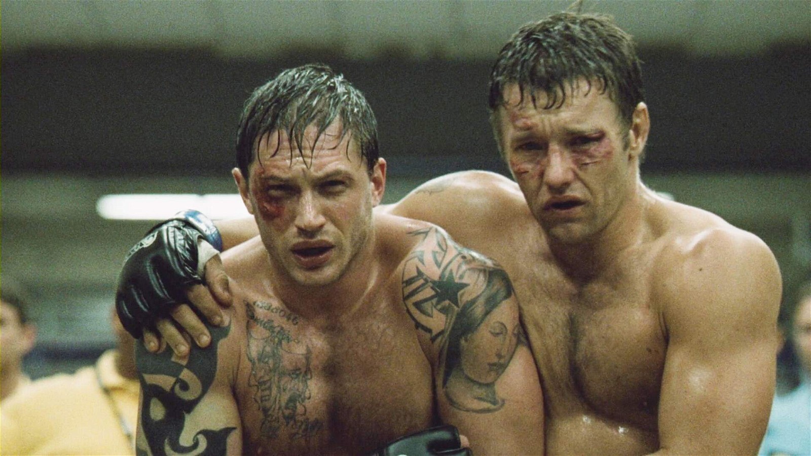 Tom Hardy and Joel Edgerton in Warrior