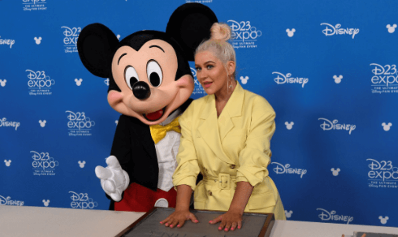 Christina Aguilera at Disney legend event 