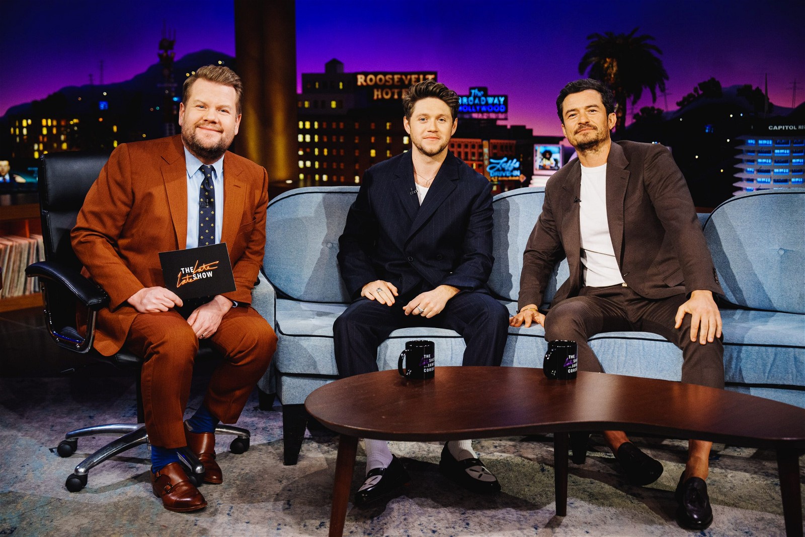 Orlando Bloom and Niall Horan on The Late Late Show with James Corden