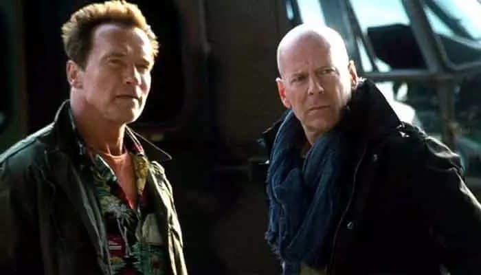 Bruce Willis and Arnold Schwarzenegger 
