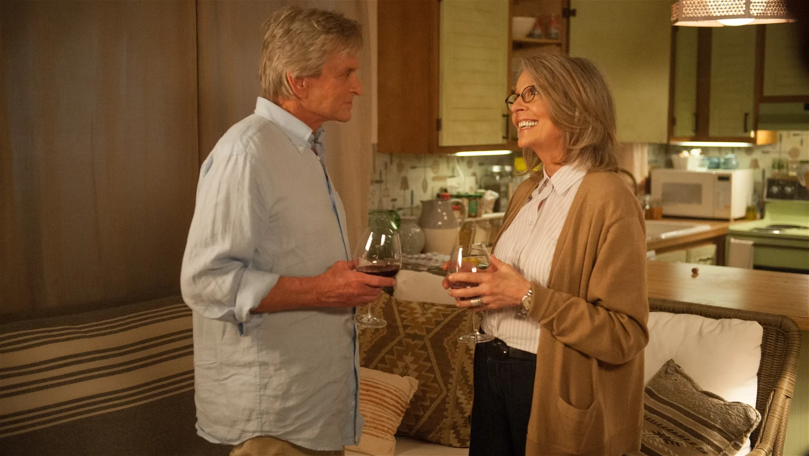 Michael Douglas and Diane Keaton in a still from the movie