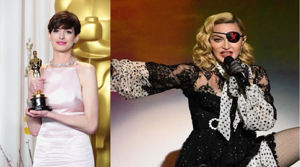 Anne Hathaway and Madonna 