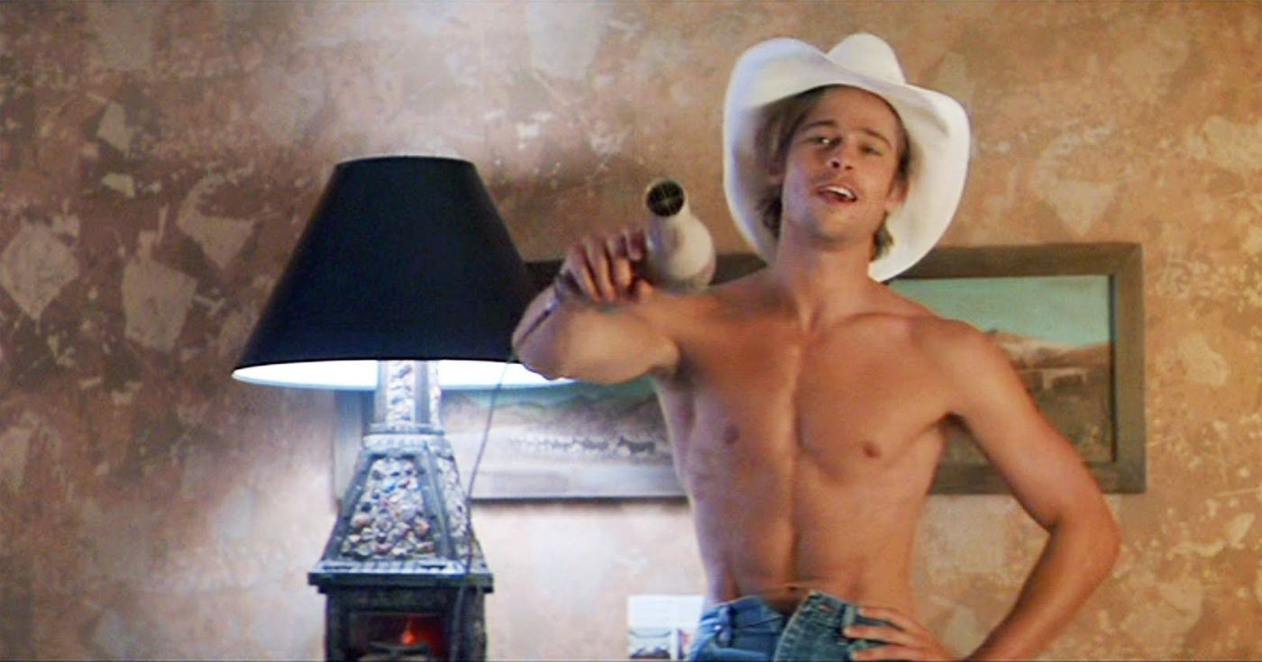 Brad Pitt as JD in a still from Thelma and Louise 