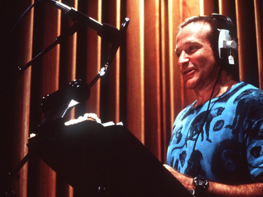Robin Williams voice acting for Aladdin