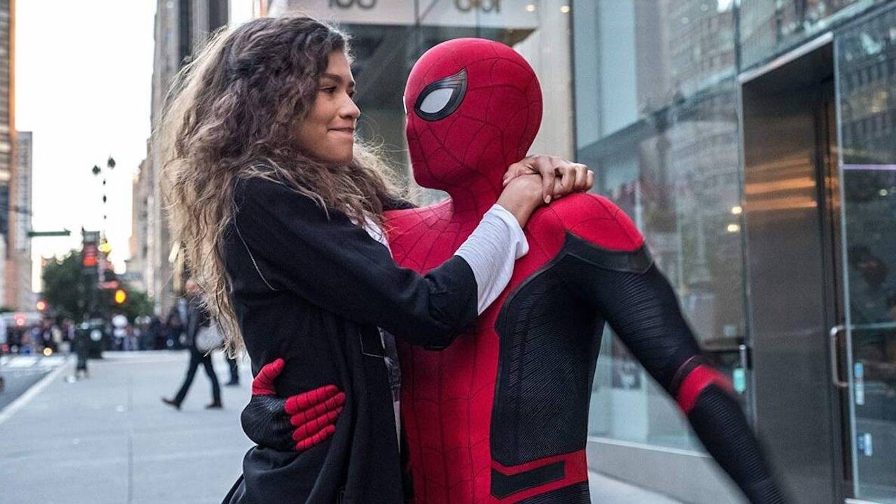 Zendaya and Tom Holland in a still from Spider-Man: Far From Home