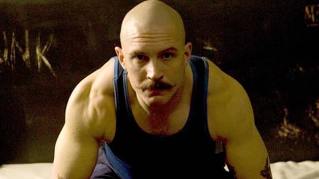 Tom Hardy in a still from Bronson 