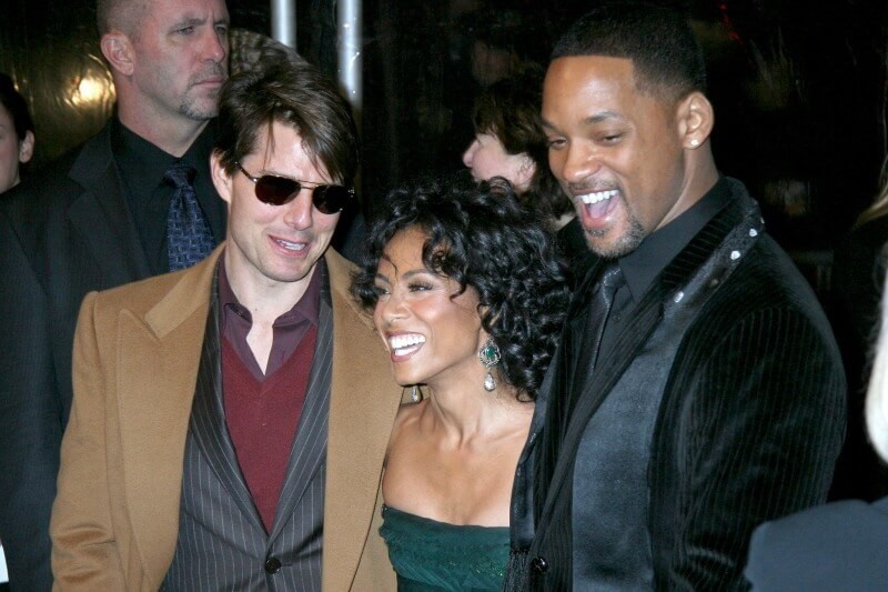Tom Cruise with Jada Smith and Will Smith