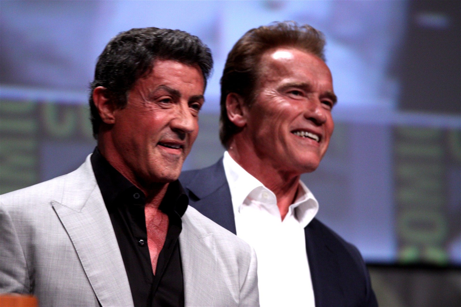Arnold Schwarzenegger and Sylvester Stallone