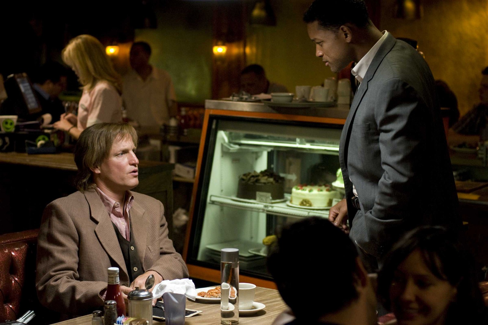 Will Smith and Woody Harrelson in a still from Seven Pounds 