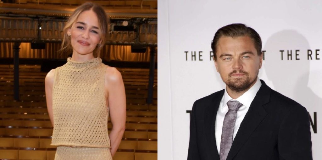 Leonardo DiCaprio and Emilia Clarke