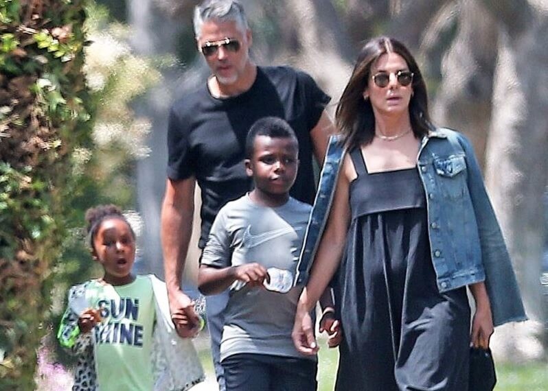 Sandra Bullock adopted two black children