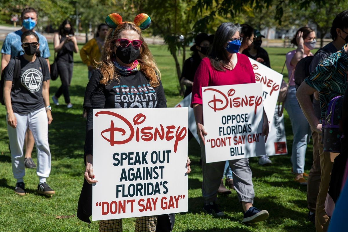 Disney employees stage walkouts in protest against Don't Say Gay Bill