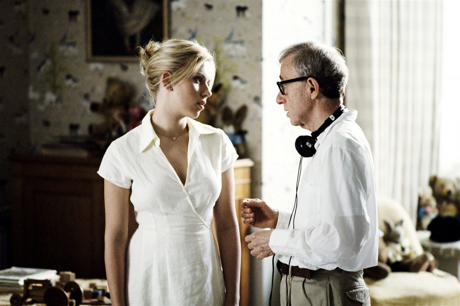 Woody Allen and Scarlett Johansson 