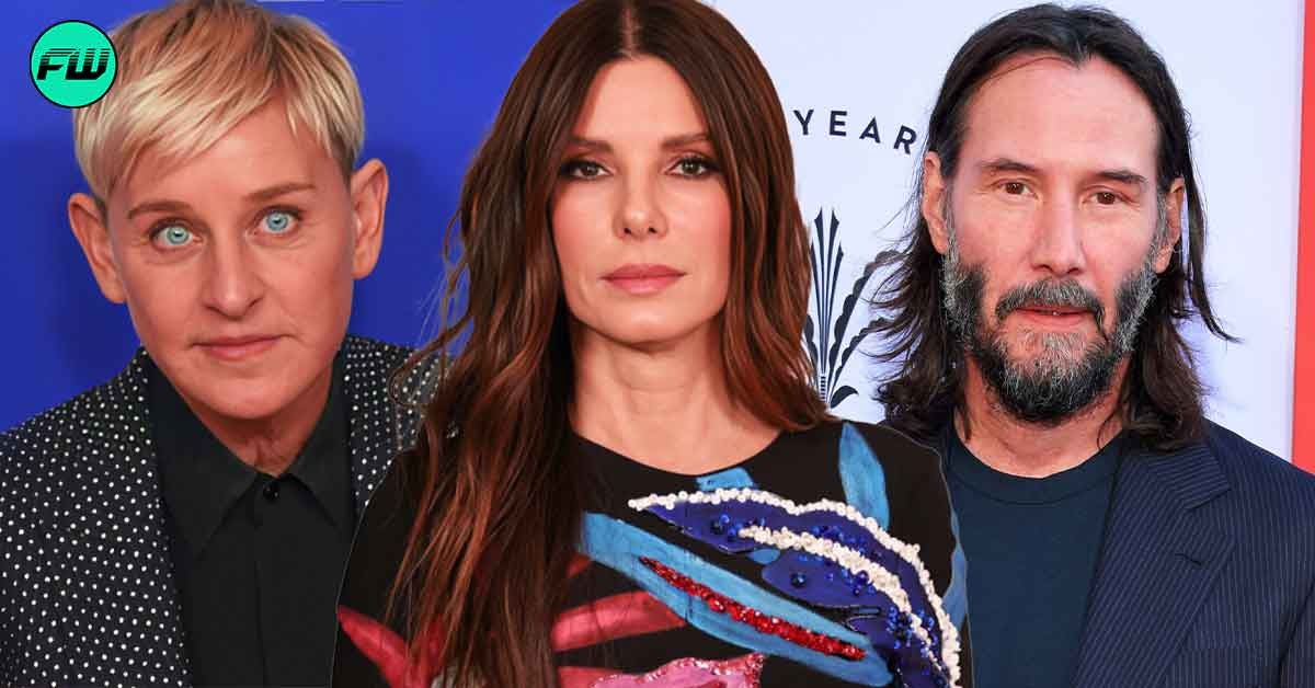 “That could have been me!”: Sandra Bullock Stole Ellen DeGeneres' Chance To Kiss Keanu Reeves By Replacing Her In $350M Thriller