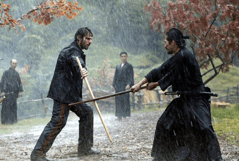 Hiroyuki Sanada and Tom Cruise in The Last Samurai