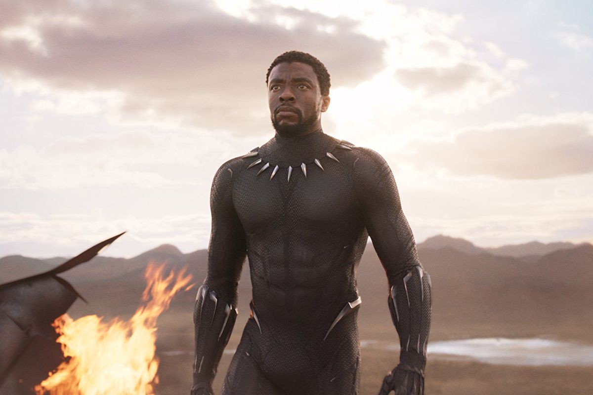 Chadwick Boseman as King T'challa in a still from Black Panther