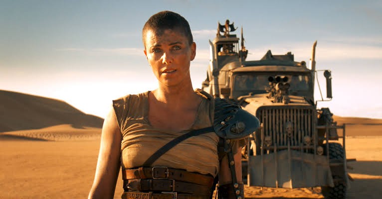 Charlize Theron as Furiosa in George Miller's Mad Max: Fury Road (2014)