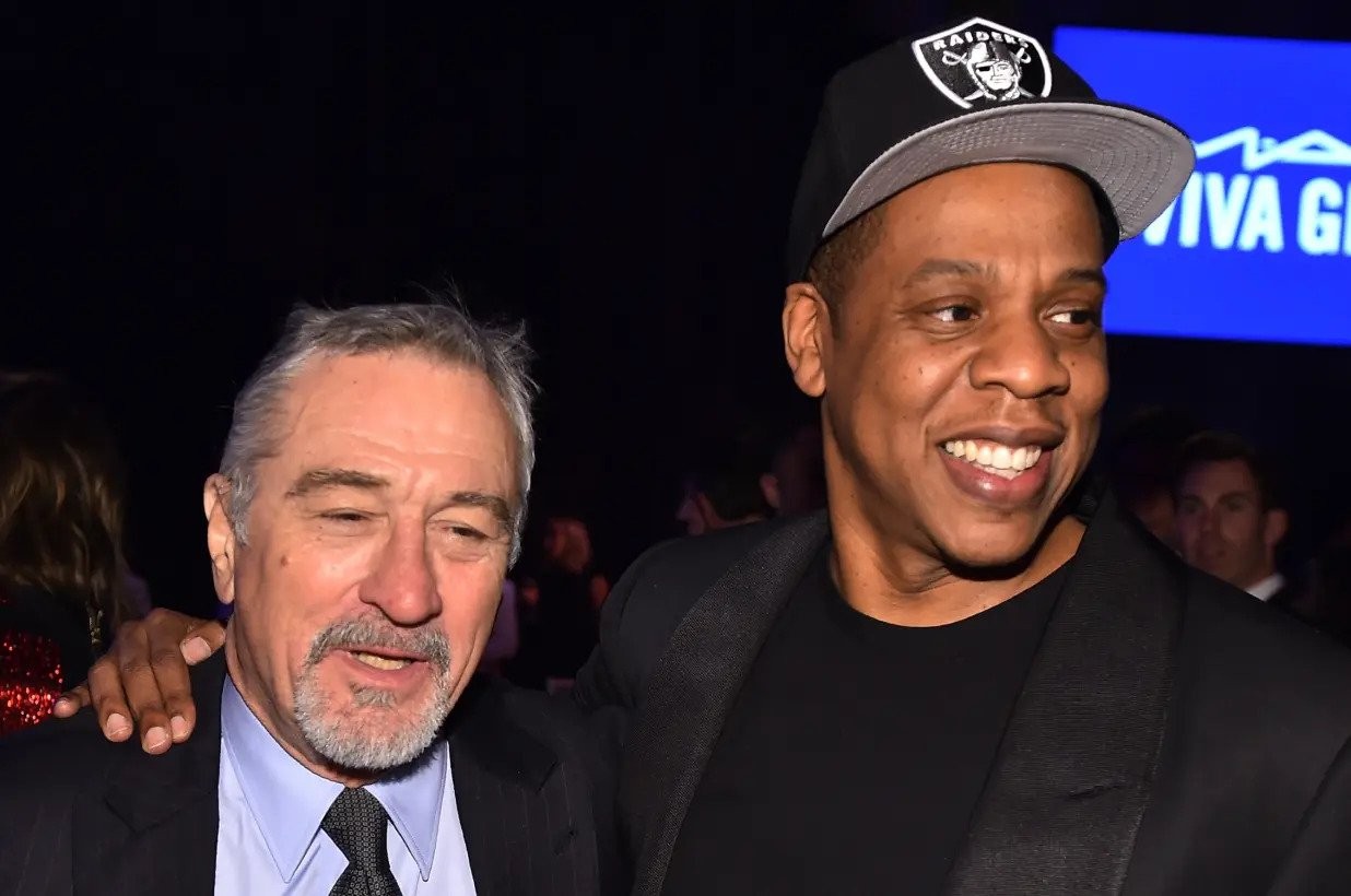 Jay-Z and Robert De Niro at the amfAR gala