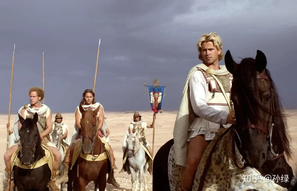 A still from the movie, Alexander