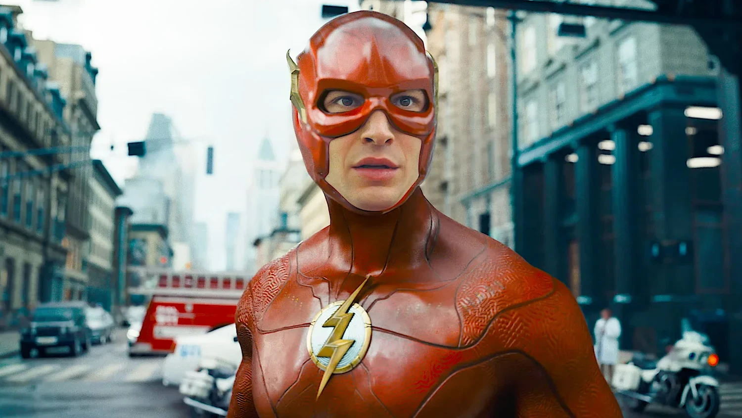 Ezra Miller as Barry Allen/The Flash in The Flash (2023)