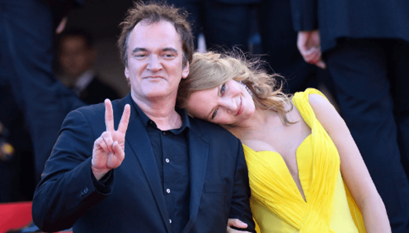 Quentin Tarantino and Uma Thurman 