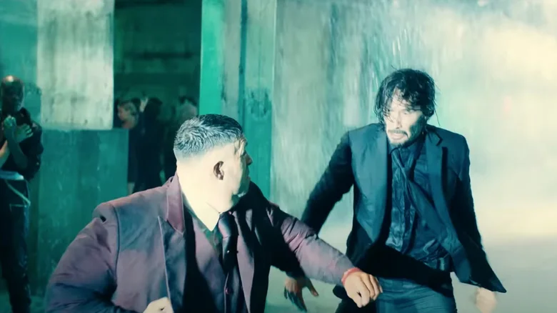 Fight scene between Scott Adkins and Kaanu Reeves in John Wick 4