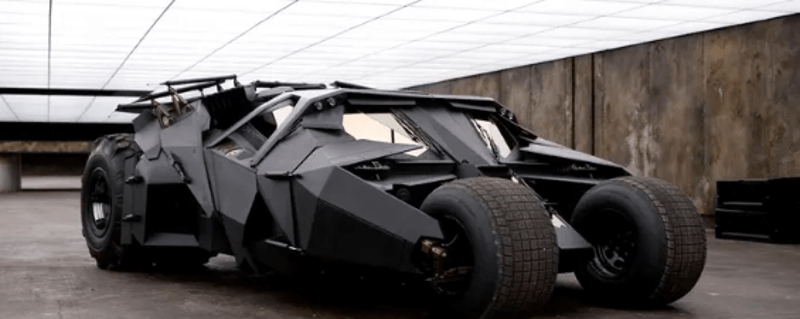 Batman's Batmobile in the movie Batman Begins
