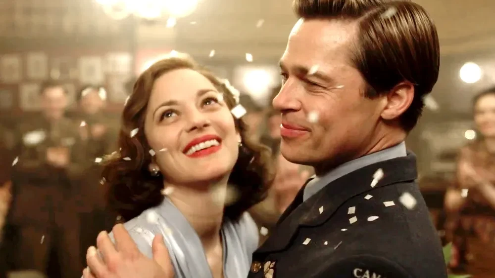 A still from the movie Allied