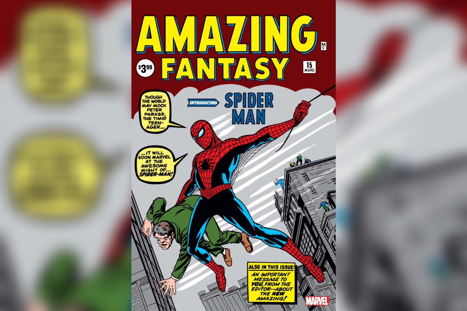 Spider-Man's first comic appearance