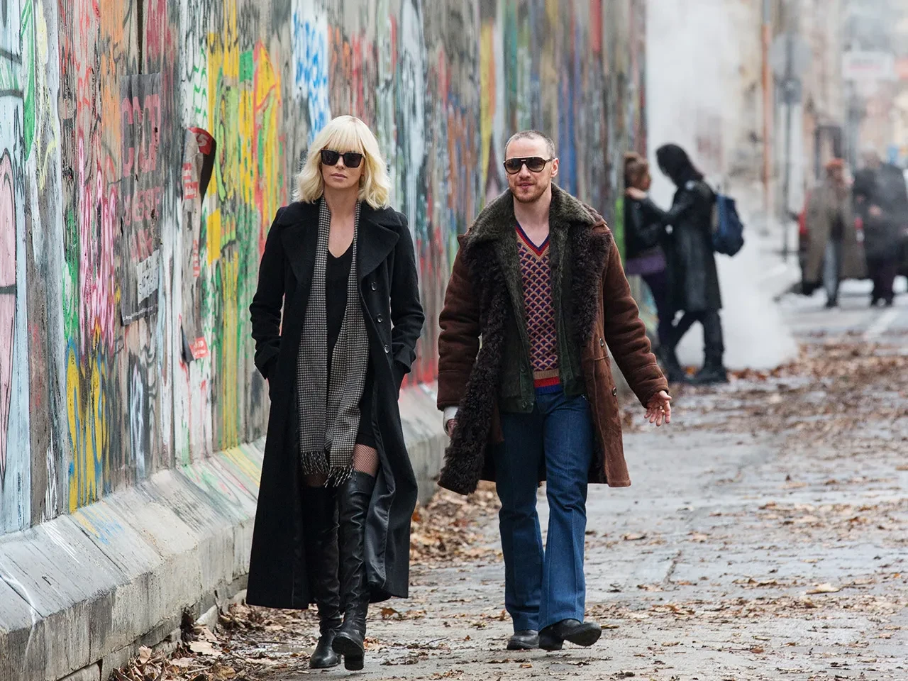Charlize Theron with James McAvoy