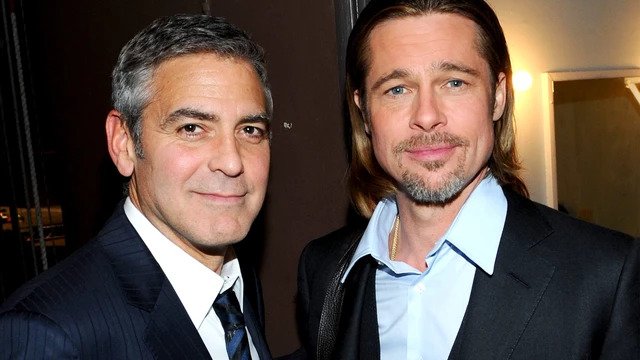 George Clooney and Brad Pitt