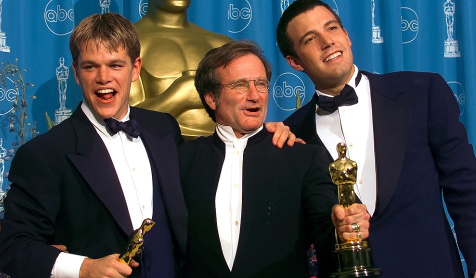 Matt Damon, Robin Williams, and Ben Affleck