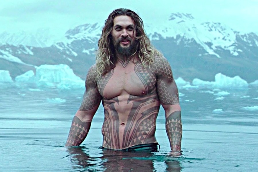 Jason Momoa as Arthur Curry in a still from Justice League