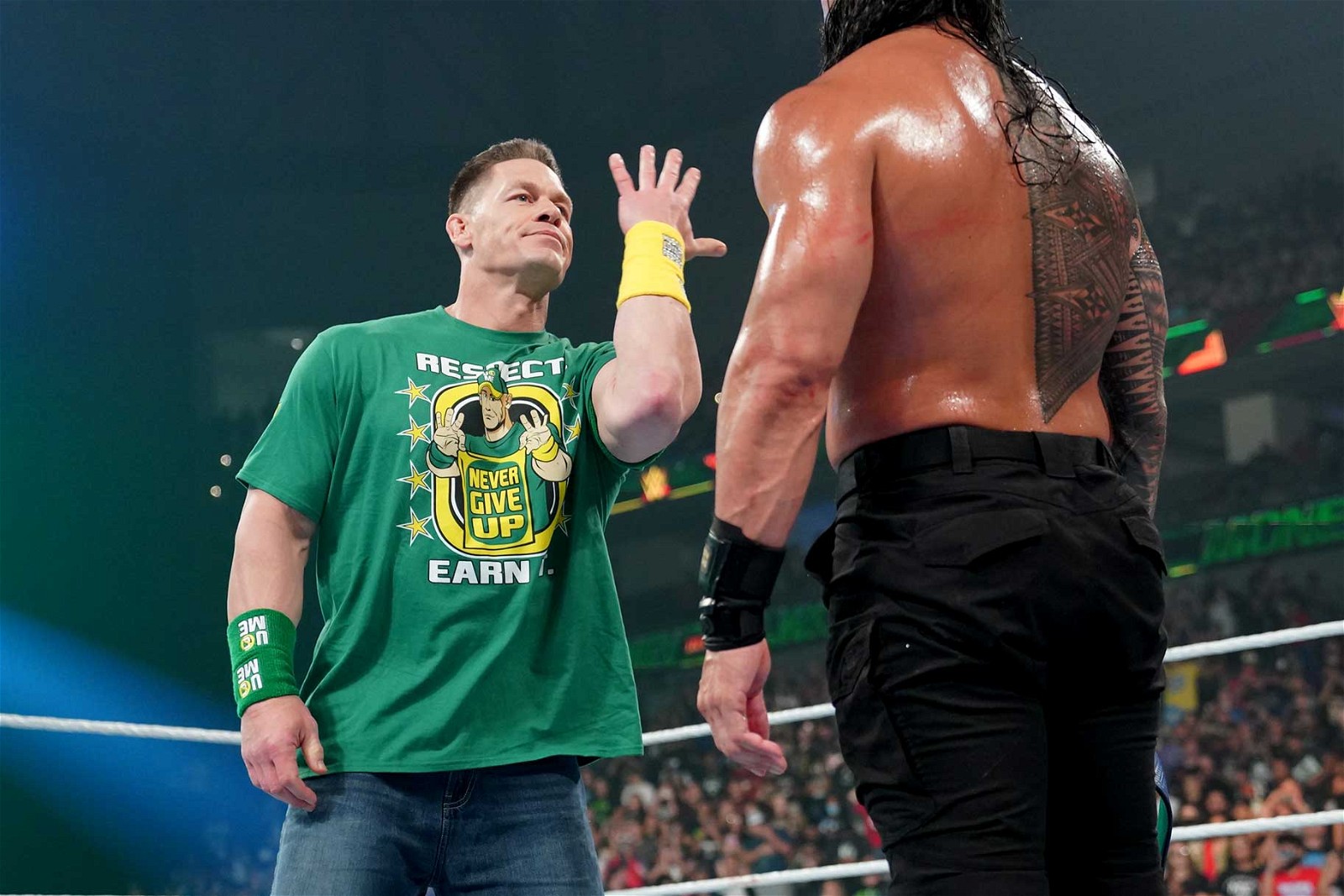 John Cena doing his iconic gesture.