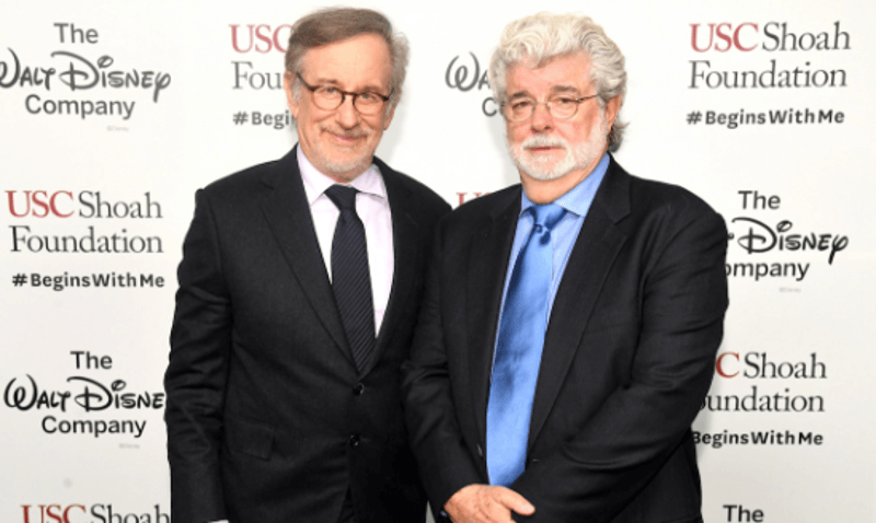 Steven Spielberg and George Lucas