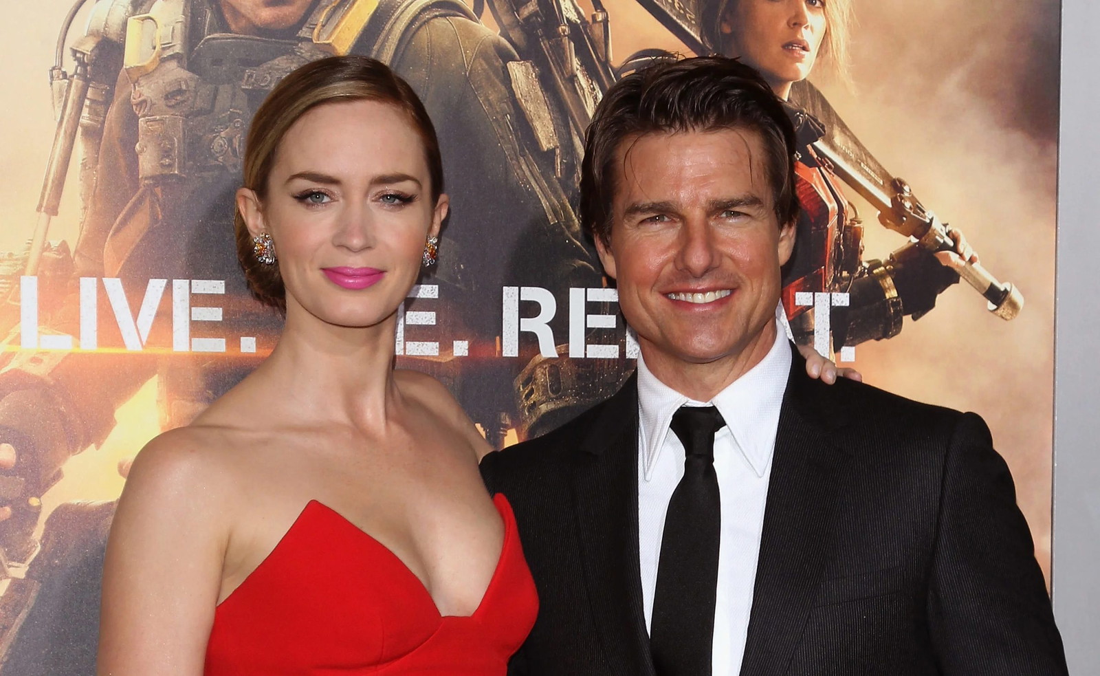 Emily Blunt and Tom Cruise