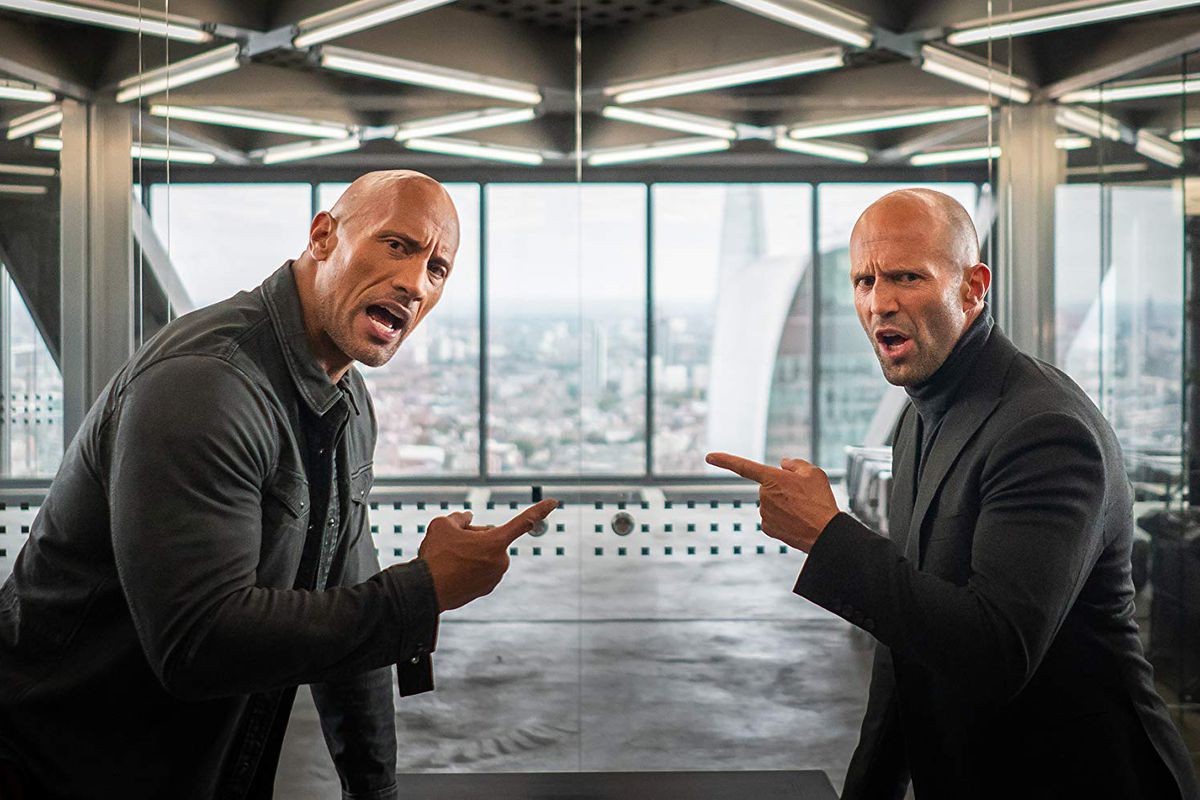 Dwayne Johnson and Jason Statham in Fast & Furious Presents: Hobbs & Shaw