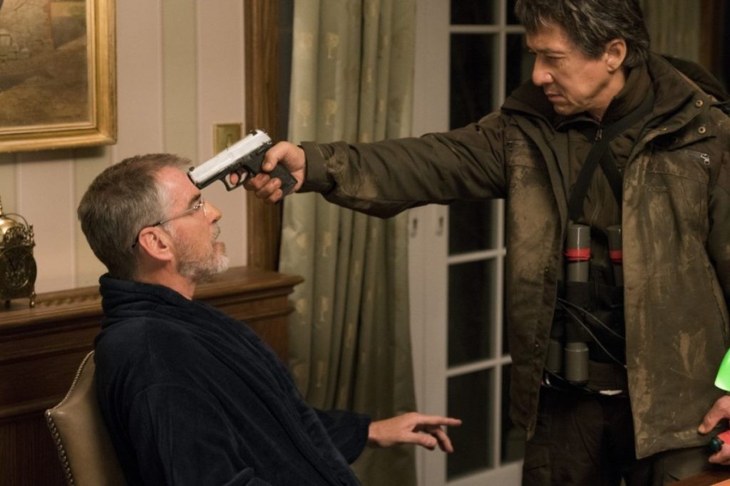 Jackie Chan and Pierce Brosnan in The Foreigner (2017).