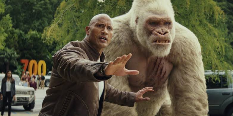 Dwayne Johnson in Rampage