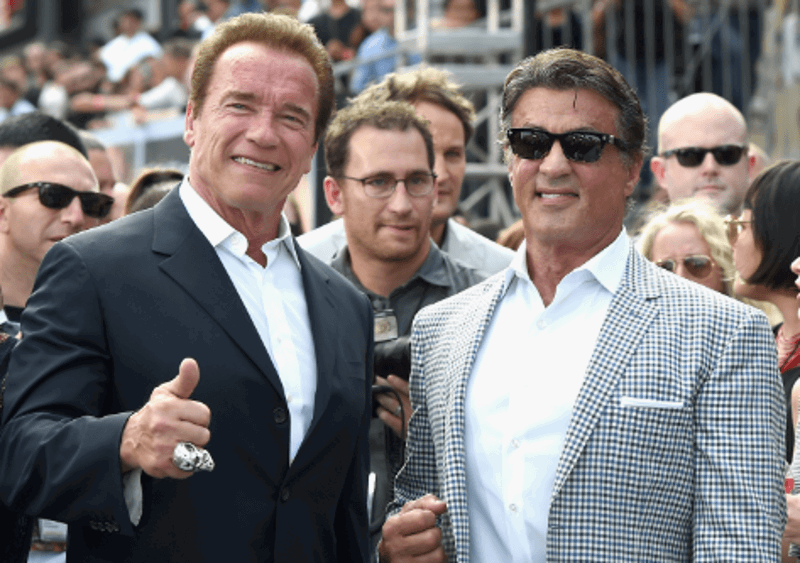 Sylvester Stallone and Arnold Schwarzenegger